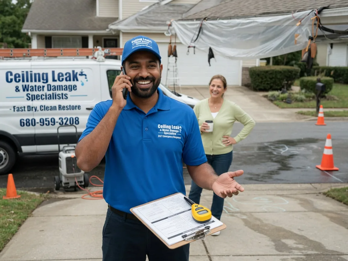 Ceiling Leak Cleanup Blue Springs, NE FAQs